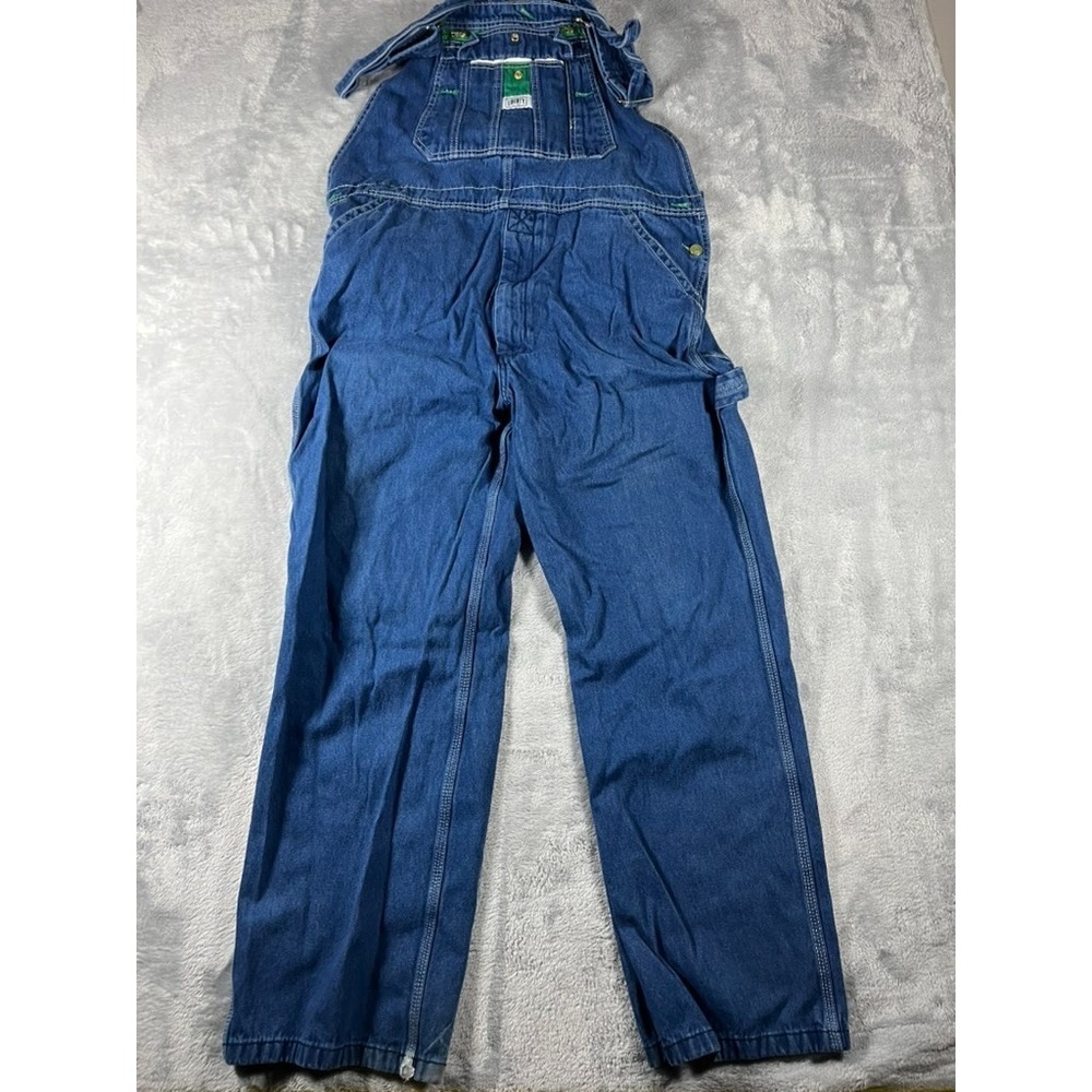 Liberty Denim Overalls Men Size 40x30 Blue Jean Bib Carpenter Work Wear Coverall